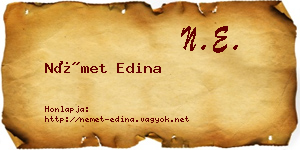 Német Edina névjegykártya